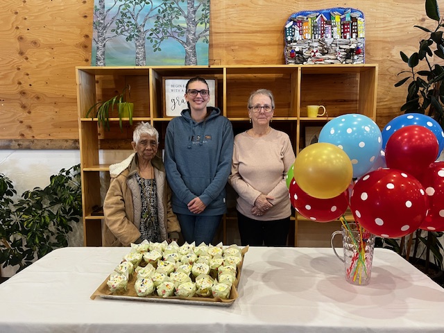 Celebrating October birthdays at Mackenzie Seniors.